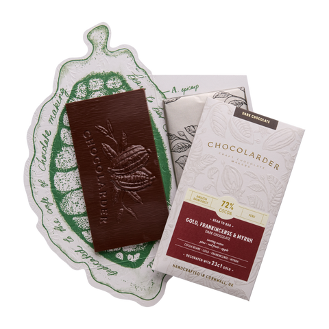 Gold, Frankincense & Myrrh 72% Dark Chocolate Bar