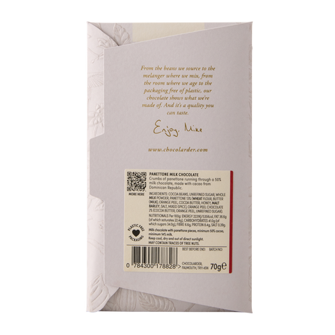 Panettone 50% Milk Chocolate Bar