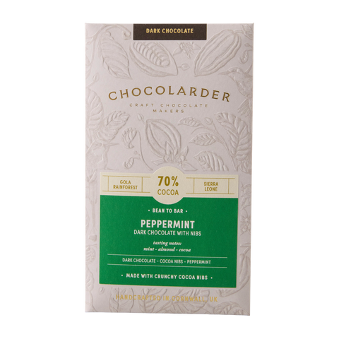 Peppermint 70% Dark Chocolate Bar