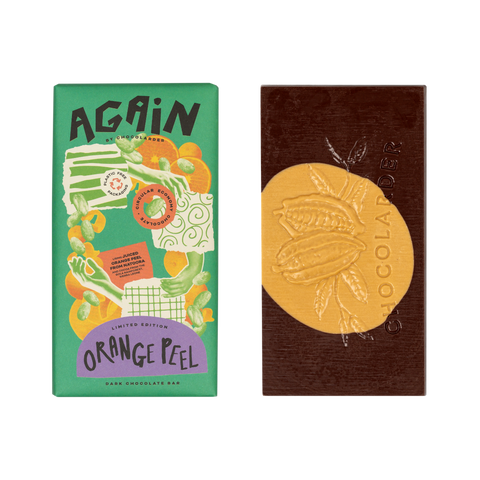 Again - Orange Peel Dark Chocolate Bar