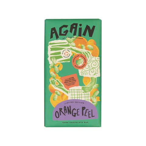 Again - Orange Peel Dark Chocolate Bar