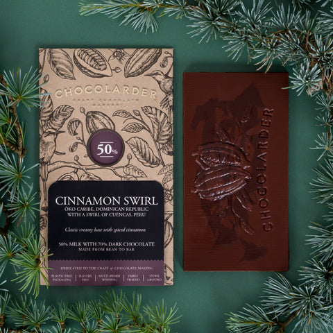 Cinnamon Swirl Milk Chocolate Bar