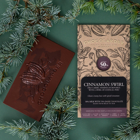 Cinnamon Swirl Milk Chocolate Bar