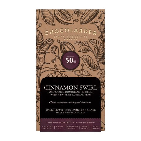 Cinnamon Swirl Milk Chocolate Bar