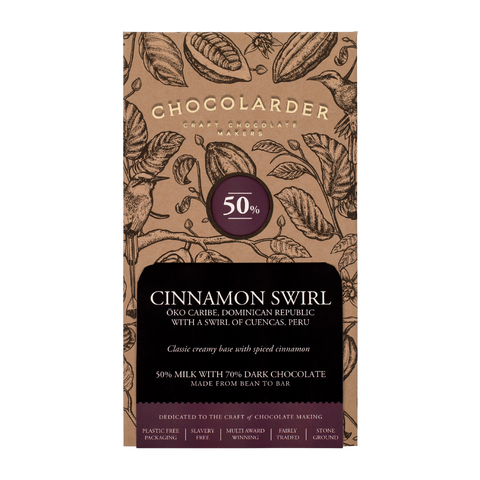 Cinnamon Swirl Milk Chocolate Bar