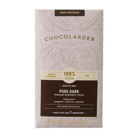 Pure Dark 100% Dark Chocolate Bar