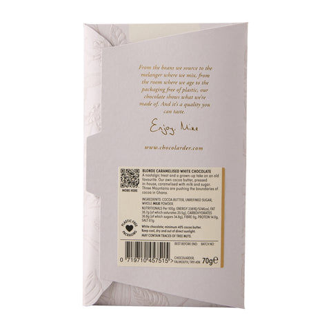 Blonde 40% White Chocolate Bar