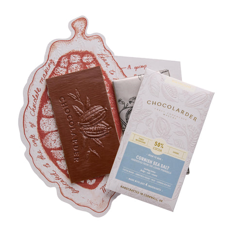 Cornish Sea Salt 50% Milk Chocolate Bar