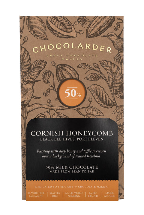 Cornish Honeycomb 50% Milk Chocolate Bar