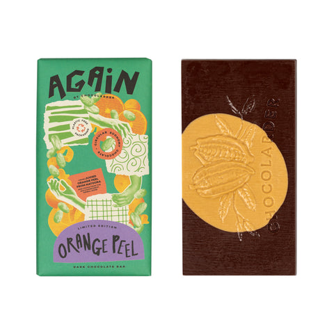 Again - Orange Peel Dark Chocolate Bar