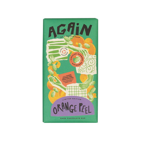 Again - Orange Peel Dark Chocolate Bar