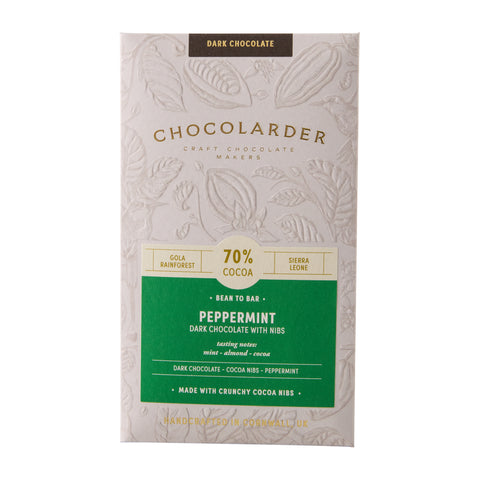 Peppermint 70% Dark Chocolate Bar