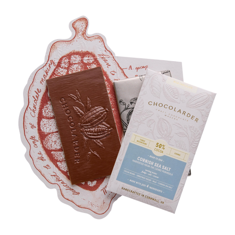 Cornish Sea Salt 50% Milk Chocolate Bar