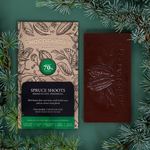 Spruce Shoots 70% Dark Chocolate Bar