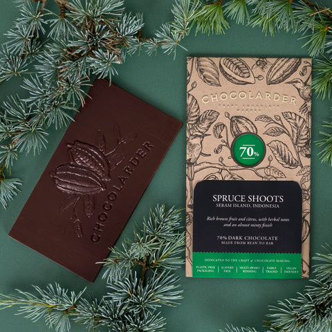 Spruce Shoots 70% Dark Chocolate Bar