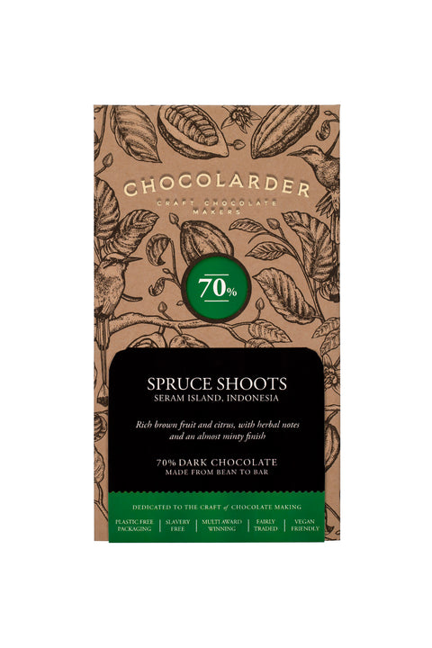 Spruce Shoots 70% Dark Chocolate Bar