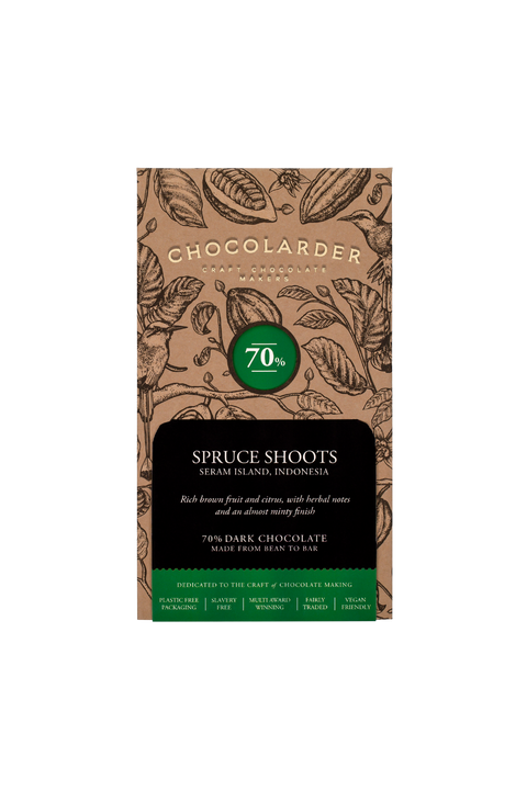 Spruce Shoots 70% Dark Chocolate Bar