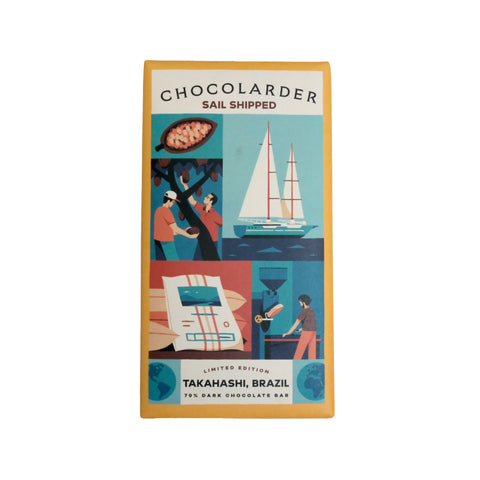 Sail Shipped Takahashi Brazil 70% Dark Chocolate Bar